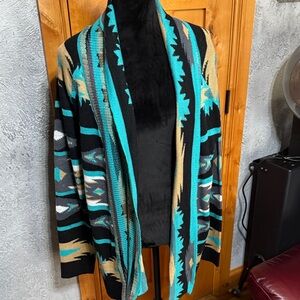 Rock & Roll Cowgirl Western Print Cardigan